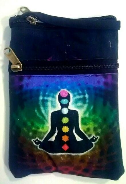 Small Chakras Cotton Crossbody Bag