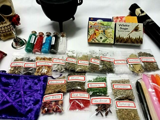 Wicca Cauldron Herbs Starting Kit