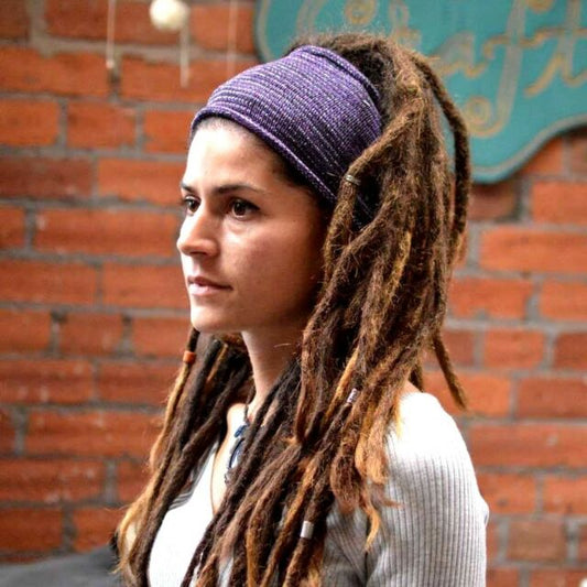 Purple Nepalese Bandanna Dreadlocks Socks