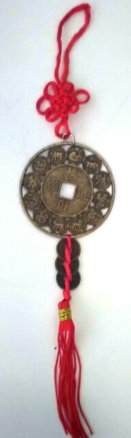 Hanging Chinese Calendar Coins Feng Shui