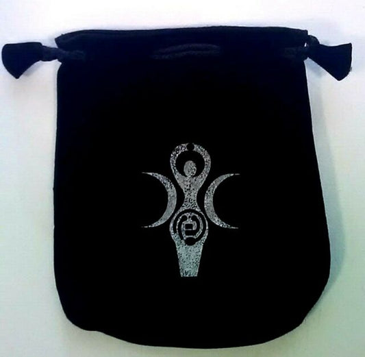 Goddess Velvet Pouch Crystal Bag