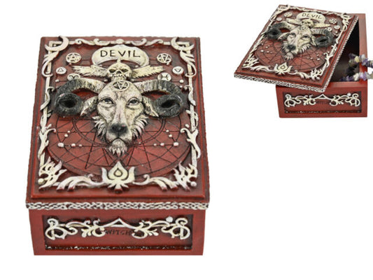 Baphomet Wooden Engraved Box