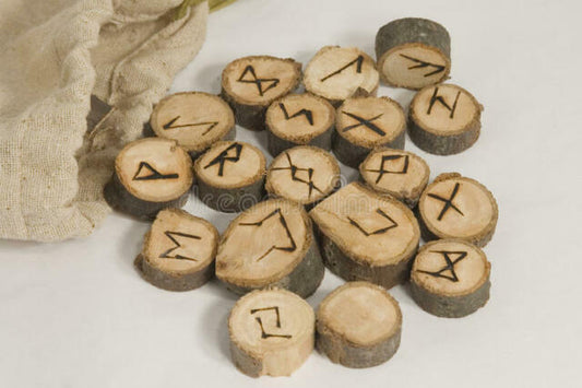 Wooden Runes Set