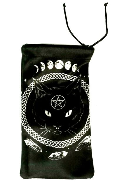 Witch Cat Printed Tarot Bag