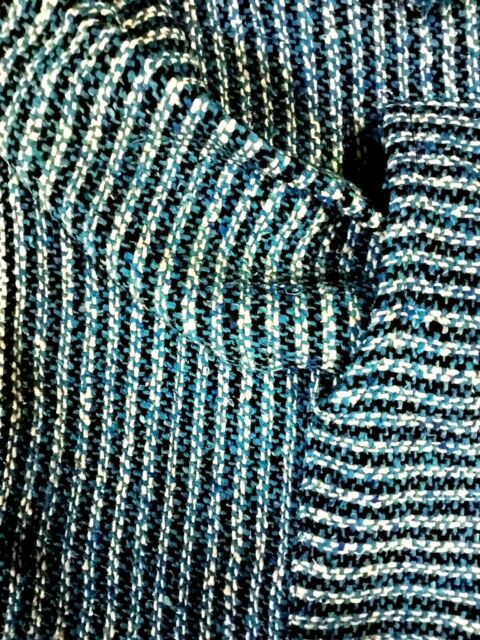 Baja Hoodie Drug Rug Poncho Blue Turquoise