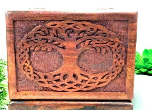 Celtic Tree of Life Wooden Engraved Box