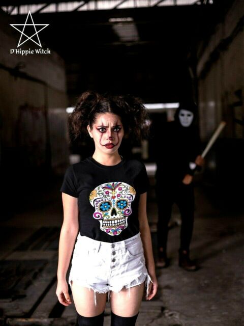 Sugar Skull T Shirt Women