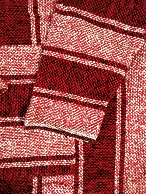 Baja Hoodie Drug Rug Poncho Red Stripes