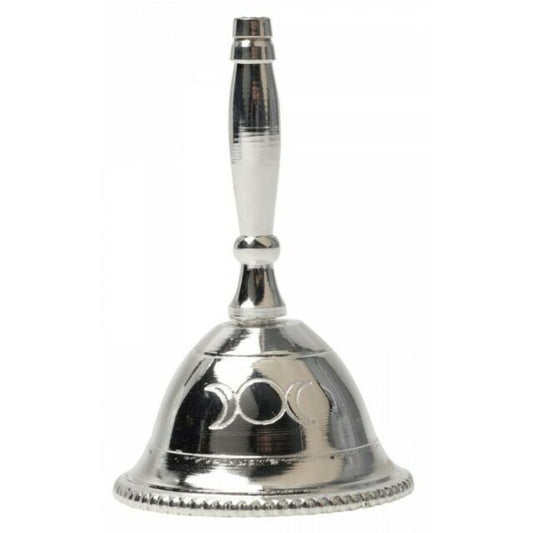 Altar Wicca Triple Moon Brass Bell