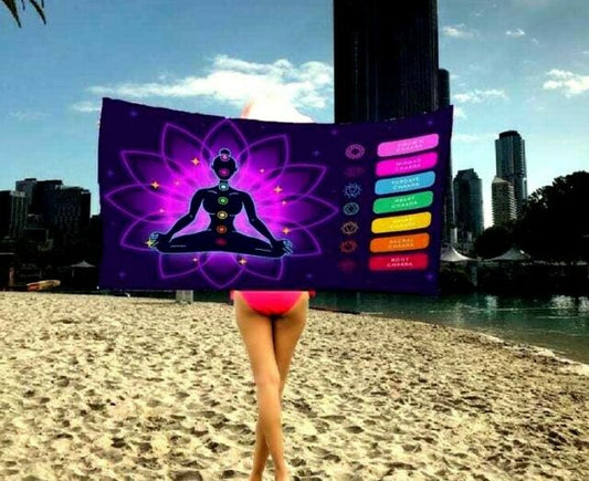 Large Towel Seven Chakras