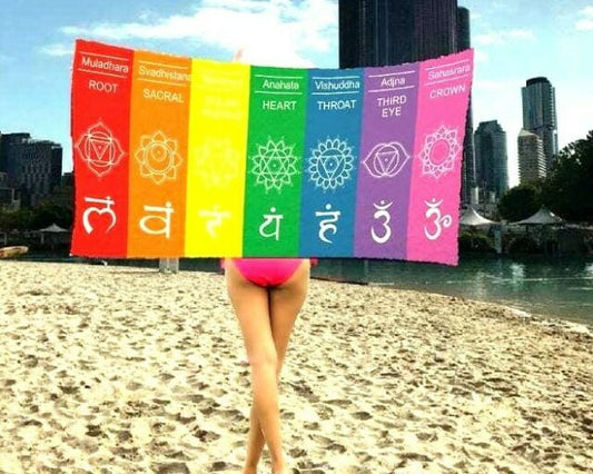 Large Towel Seven Chakras