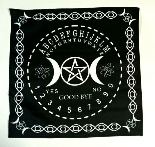 Triple Moon Pendulum Mat Board Altar Cloth Squared