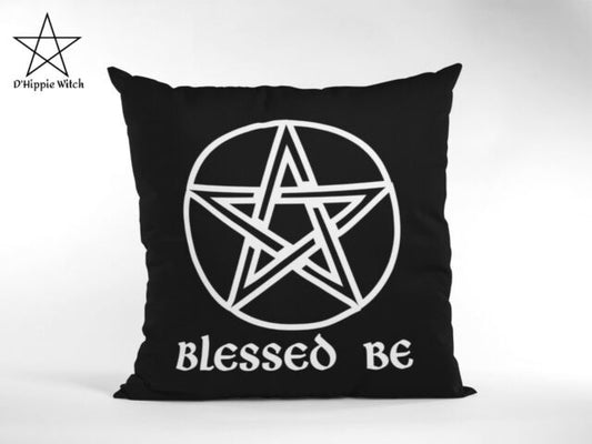 Pentacle Blessed Be Pillow Case