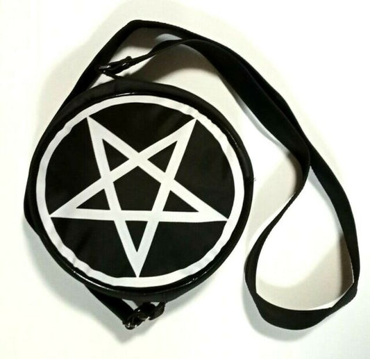 Pentacle Cross Body Round Handbag