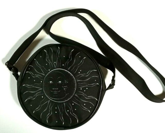 Sun Moon Cross Body Round Handbag