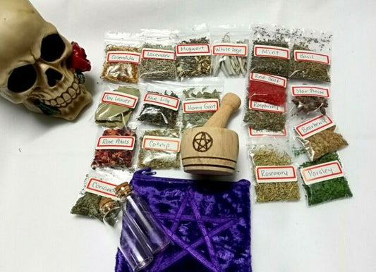Wicca Herbs and Salts Starting Kit