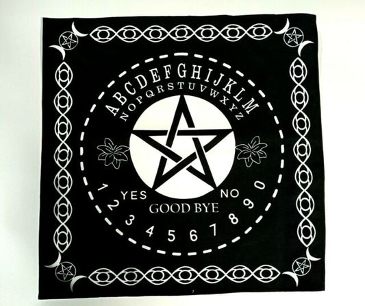 Pentacle Pendulum Mat Board Altar Cloth Squared