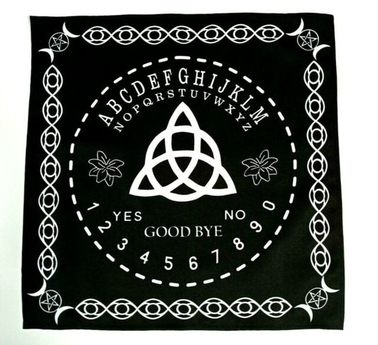 Triquetra Pendulum Mat Board Altar Cloth Squared