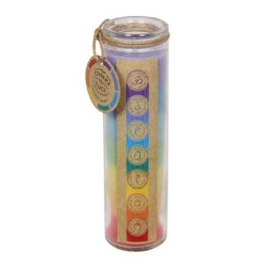 CEREMONIAL CANDLE 7 DAYS CHAKRAS GLASS CANDLE