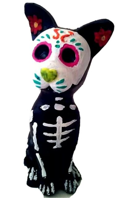 Standing Dog Day of the Dead Resin Figure