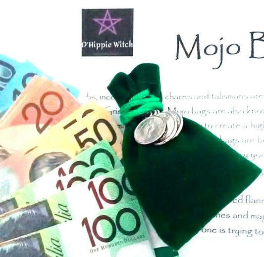 Money Drawing Wicca Mojo Bag
