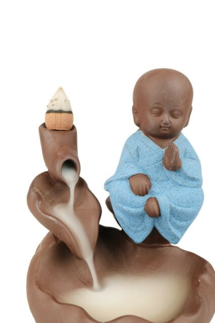 Blue Buddha Backflow Incense Holder Burner