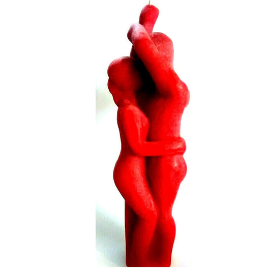 Red Sex Passion Couple Candle Human Figure